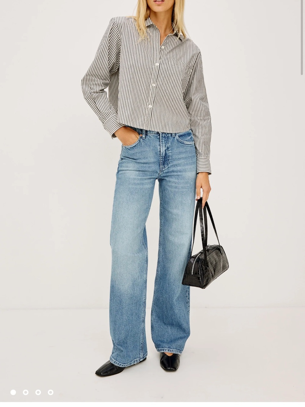 Rails The Getty Wide leg Fit Wonens Jeans - Light Blue